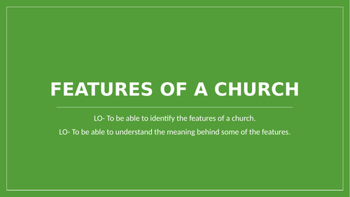 Features of a church