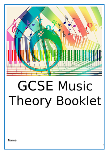 Free GCSE 9-1 Edexcel/ AQA/OCR/Eduqas Music Theory Workbook