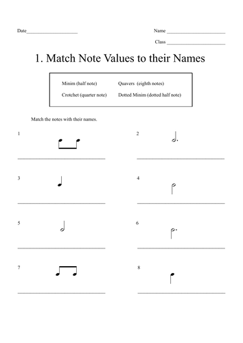 Music Theory: Note Value Drills Worksheet Bundle (13) with Answer Sheets