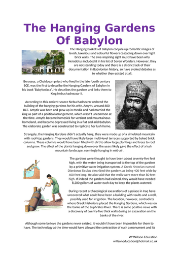 The Hanging Baskets Of Babylon