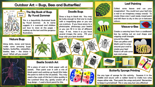 Outdoor Art - Bugs, Bees and Butterflies