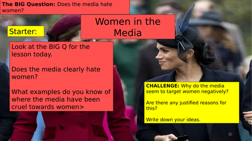 KS3 (7/8/9) Women in the media