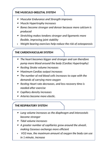 Effects of Exercise Cue Cards