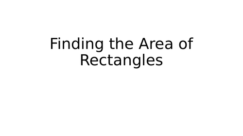 Find the area of rectangles