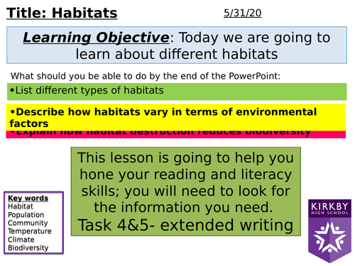 Habitats | Teaching Resources