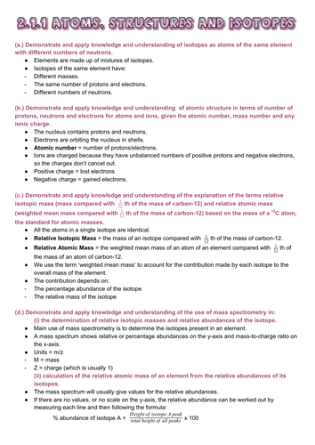 OCR Chemistry A level Module 2 Revision notes