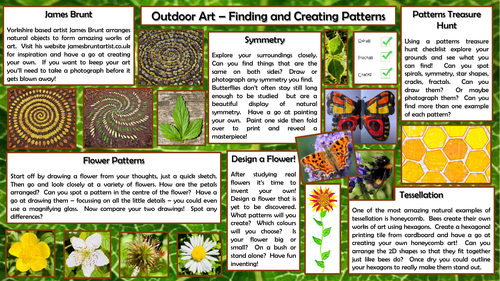 Outdoor Art -Finding and Creating Patterns