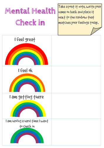 Mental Health Check in Station