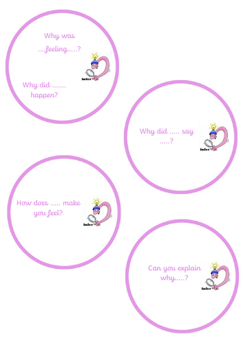 VIPERS reading comprehension question sticks