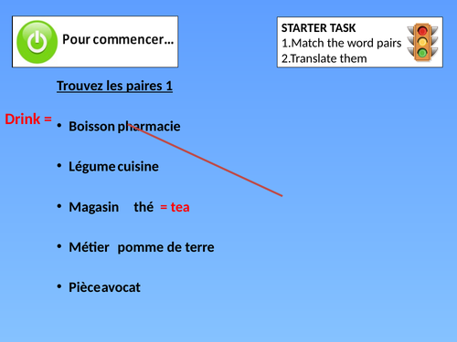 Starter Task: Trouvez les paires