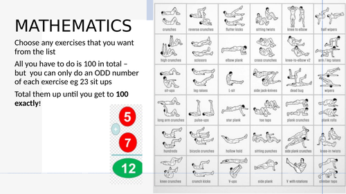 PE Maths Challenge