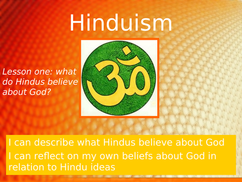 RE KS2 Hinduism unit