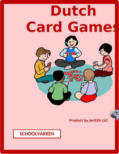 Schoolvakken (School Subjects in Dutch) Card Games