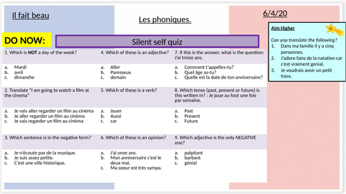 French Phonics Resources