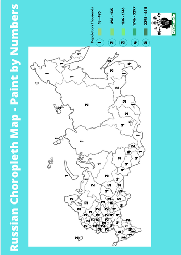 Russian Choropleth Paint by Numbers