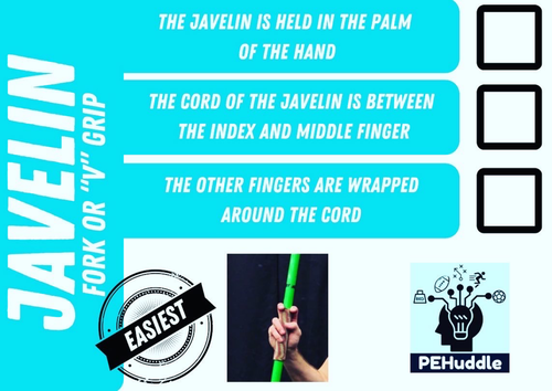 Javelin Grip - Resource self/ peer assess