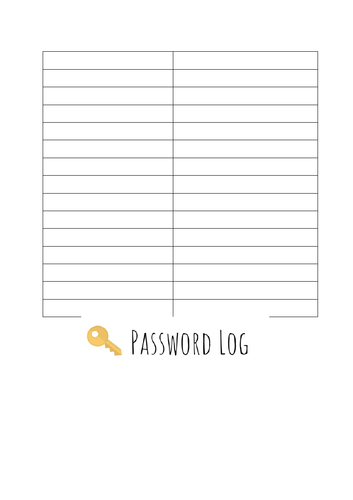 CPD Course Tracker/ Password Log
