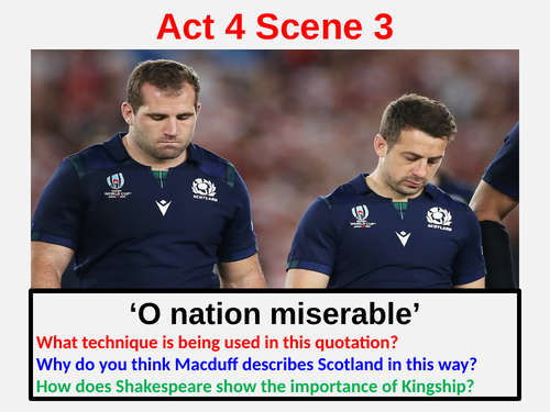 Act 4 Scene 3 Macbeth Lesson