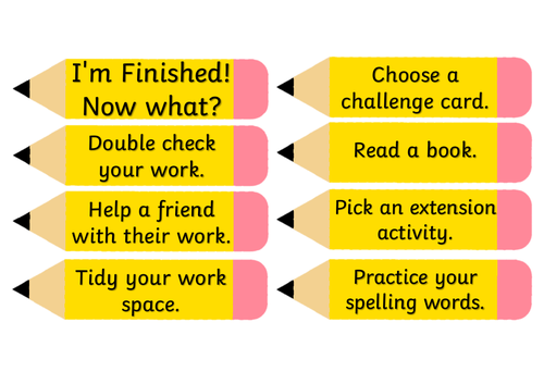 Literacy Fast Finishers