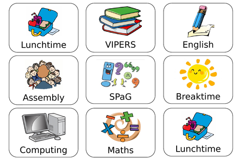 Visual timetable