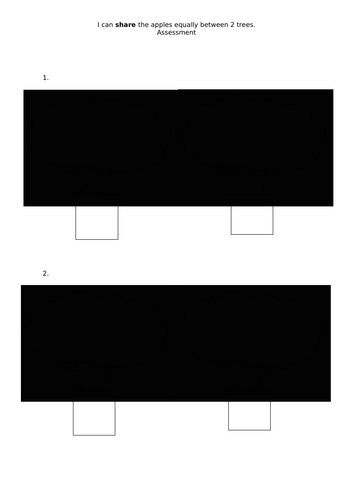Sharing and Ordering Numbers Primary 1 Activities