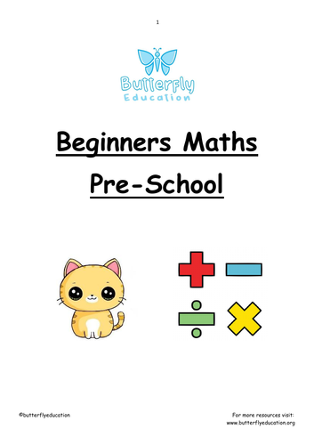 Pre-School First Maths Workbook