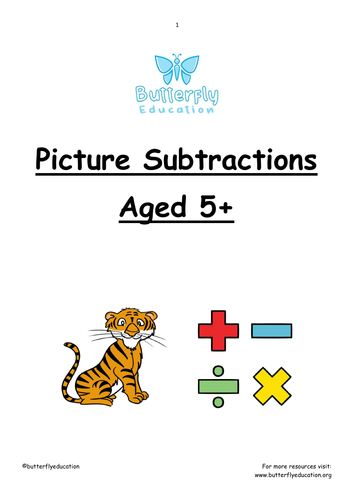 5+ Picture Subtraction Workbook