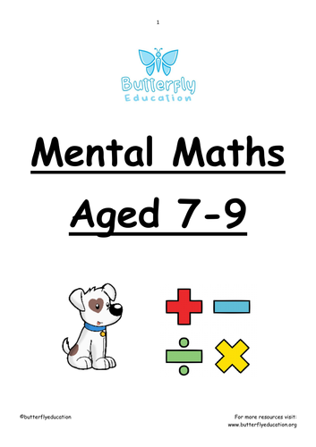 7-9 Mental Maths Workbook
