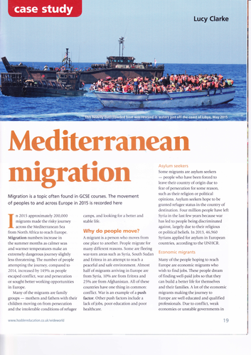 OCR A Level - Global Migration - Inter-Regional Flows