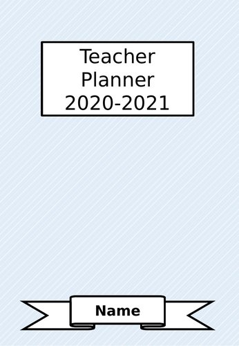 Teacher Planner Template