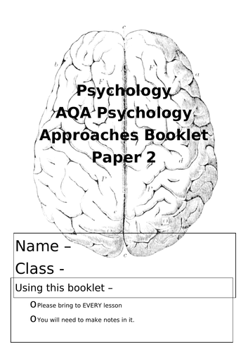 AQA Approaches Psychology