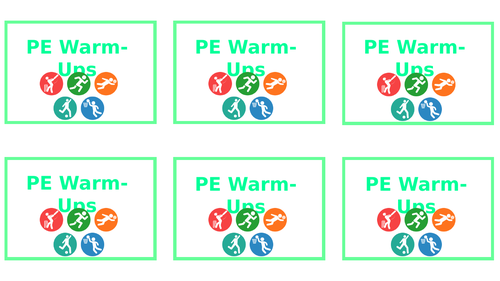 PE Warm-Up Cards