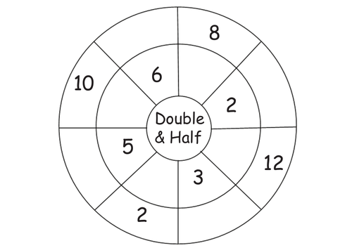 Year 1 differentiated double and half