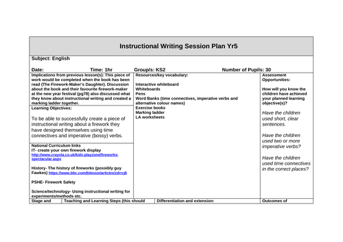 Instruction writing fire safety/bonfire night. DT/ART. Children at home. Key Worker groups.