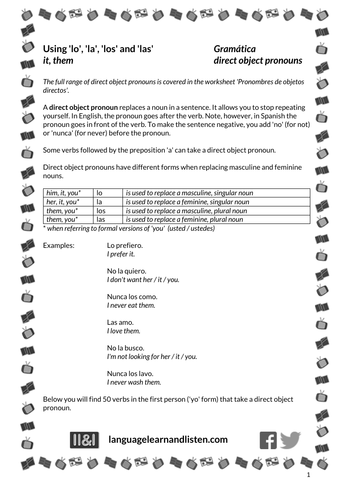 spanish-direct-object-pronouns-using-lo-la-los-and-las