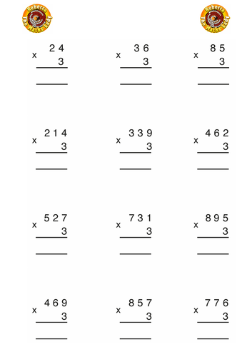 multiplication by 3 teaching resources