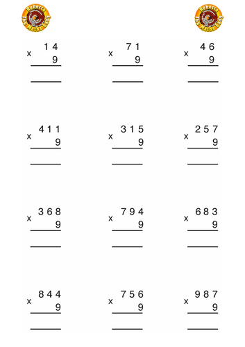 Multiplication by 9