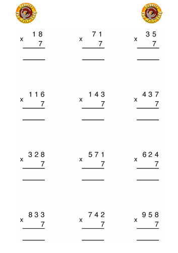 Multiplication by 7 | Teaching Resources