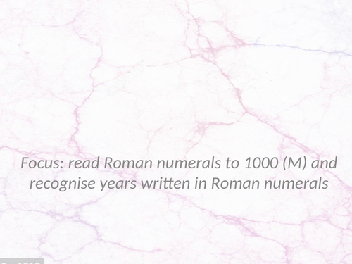 Roman Numerals PowerPoint