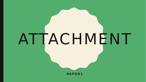 AQA A Level Psychology Attachment Powerpoint