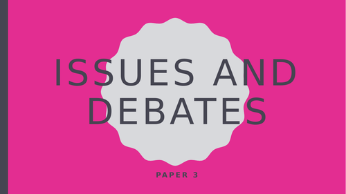 AQA A Level Psychology Issues and Debates Powerpoint