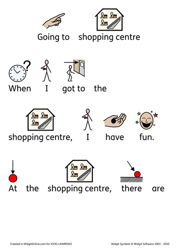 shopping centre social story