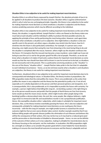 Situation ethics teleological image