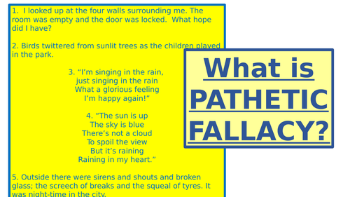 What is Pathetic Fallacy?
