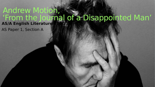 Motion, 'From the Journal of a Disappointed Man'