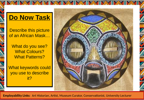 KS3 African Masks - Full SoW