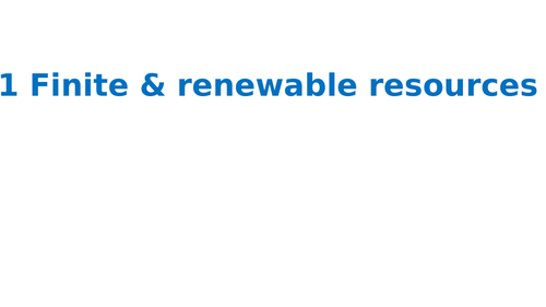AQA C14 The Earth's resources