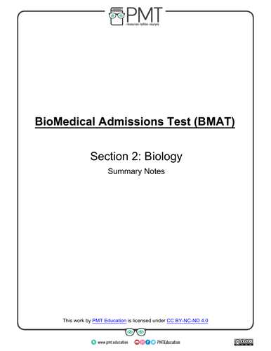 BMAT (BioMedical Admissions Test) Revision Pack