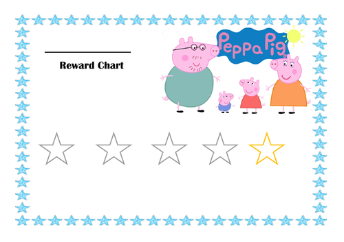FREE SAMPLE - 5 reward charts