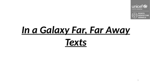 Science Fiction Reading Booklet